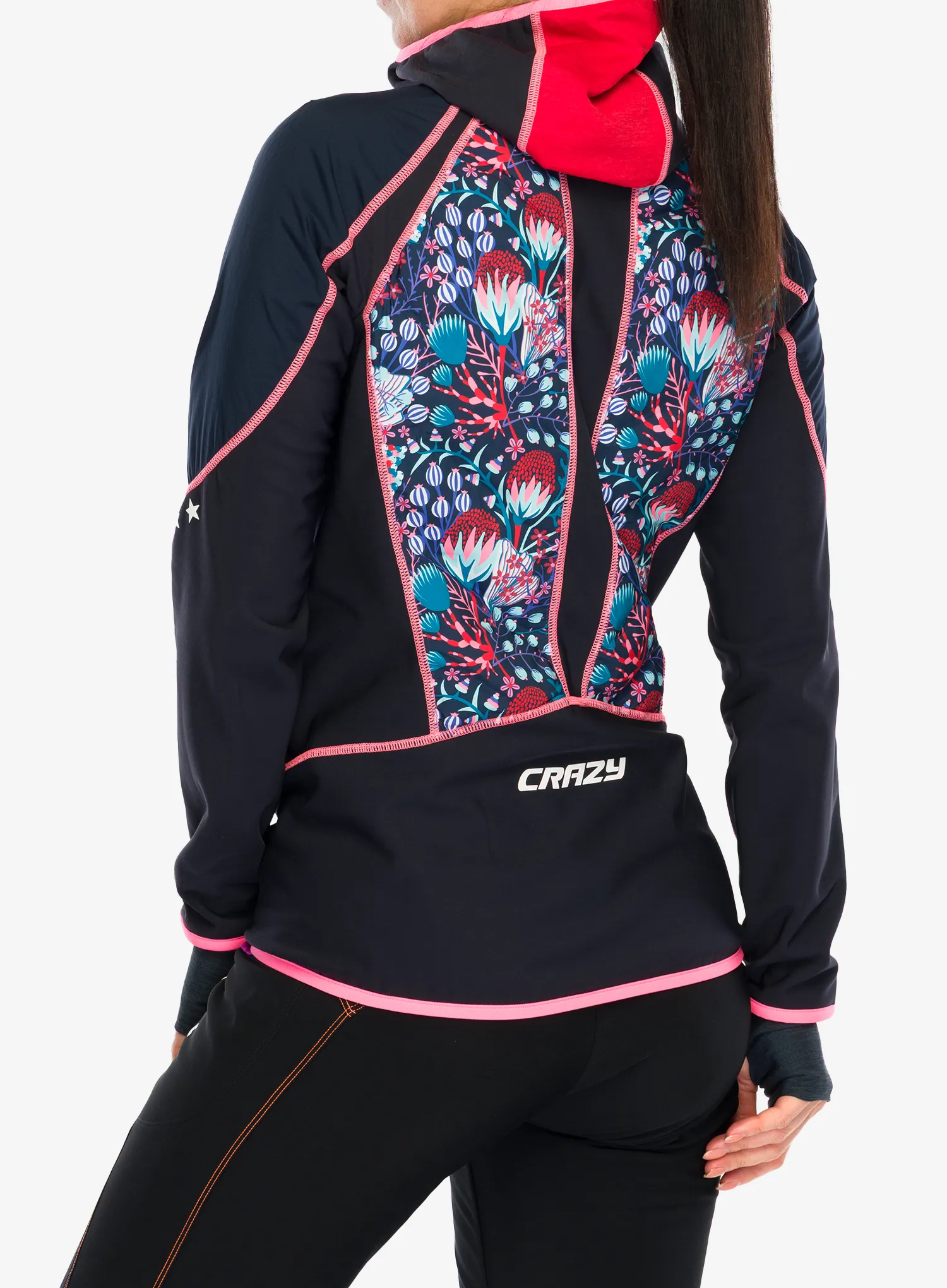 Ženska hibridna jakna Crazy Jkt Channel - print leila blue