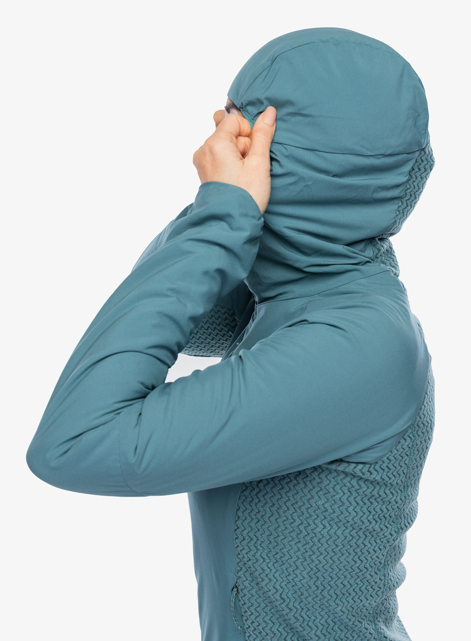 Ženska hibridna jakna Patagonia Nano-Air Light Hybrid Hoody - wetland blue