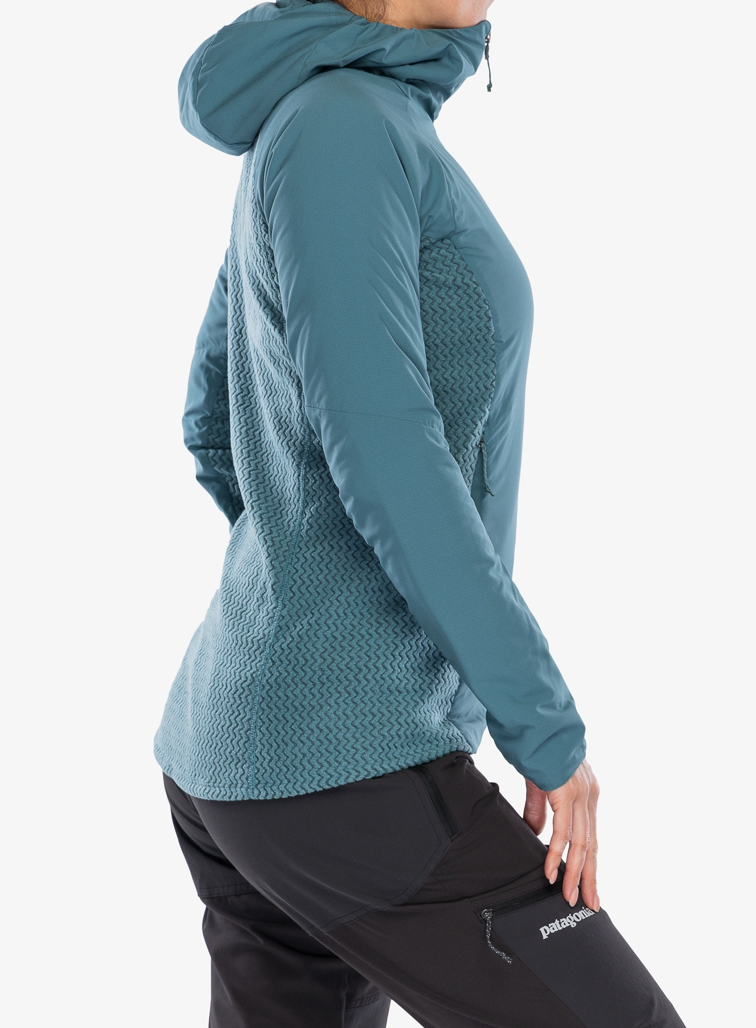 Ženska hibridna jakna Patagonia Nano-Air Light Hybrid Hoody - wetland blue