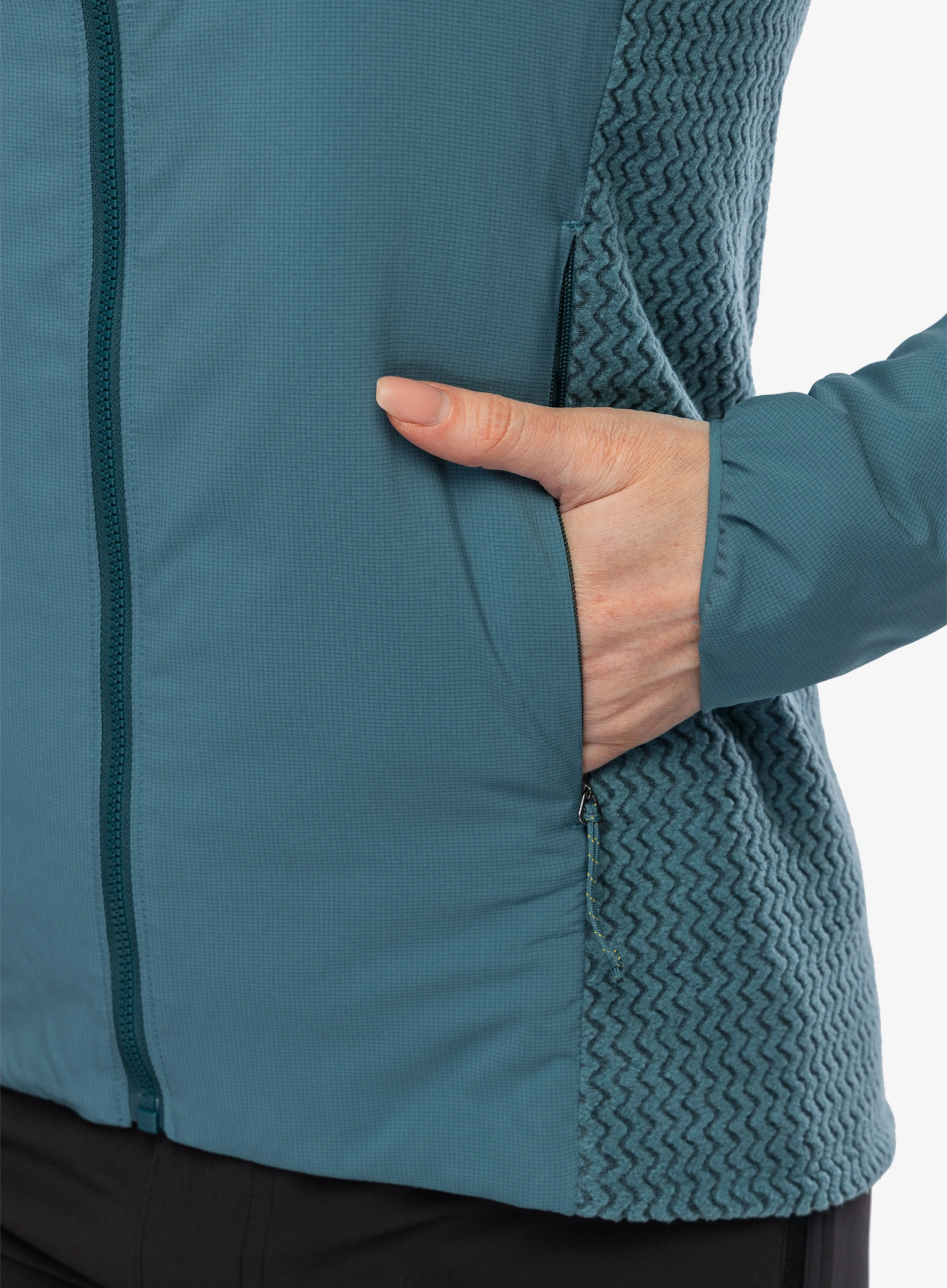 Ženska hibridna jakna Patagonia Nano-Air Light Hybrid Hoody - wetland blue