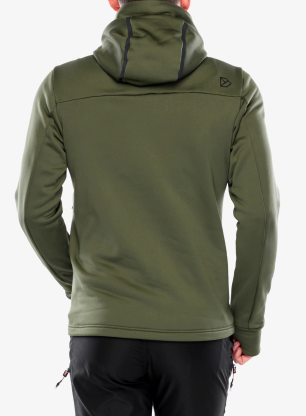 Hibridna jakna Didriksons Zuko Full Zip - deep green