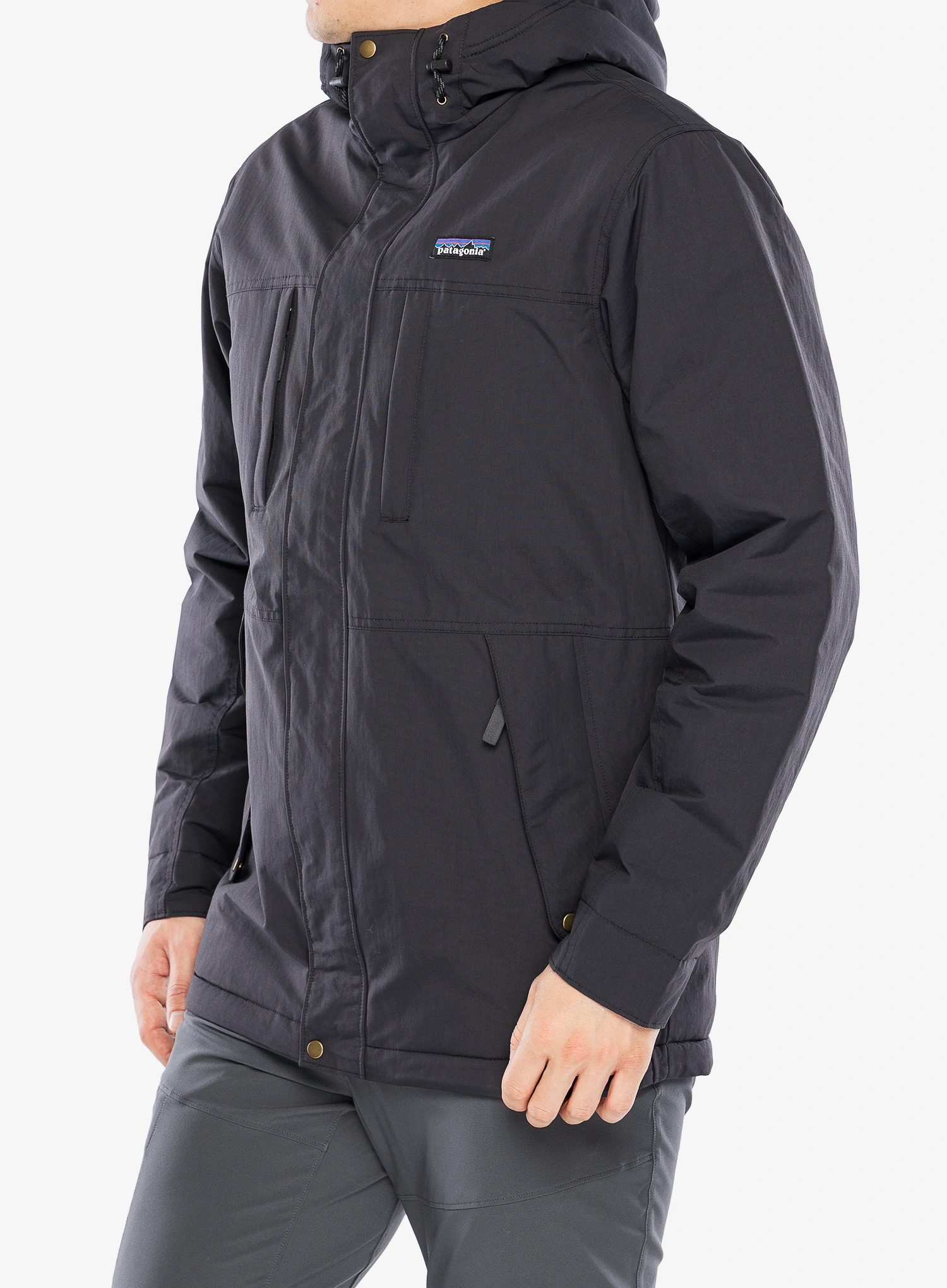 Hibridna jakna Patagonia Isthmus Parka - ink black