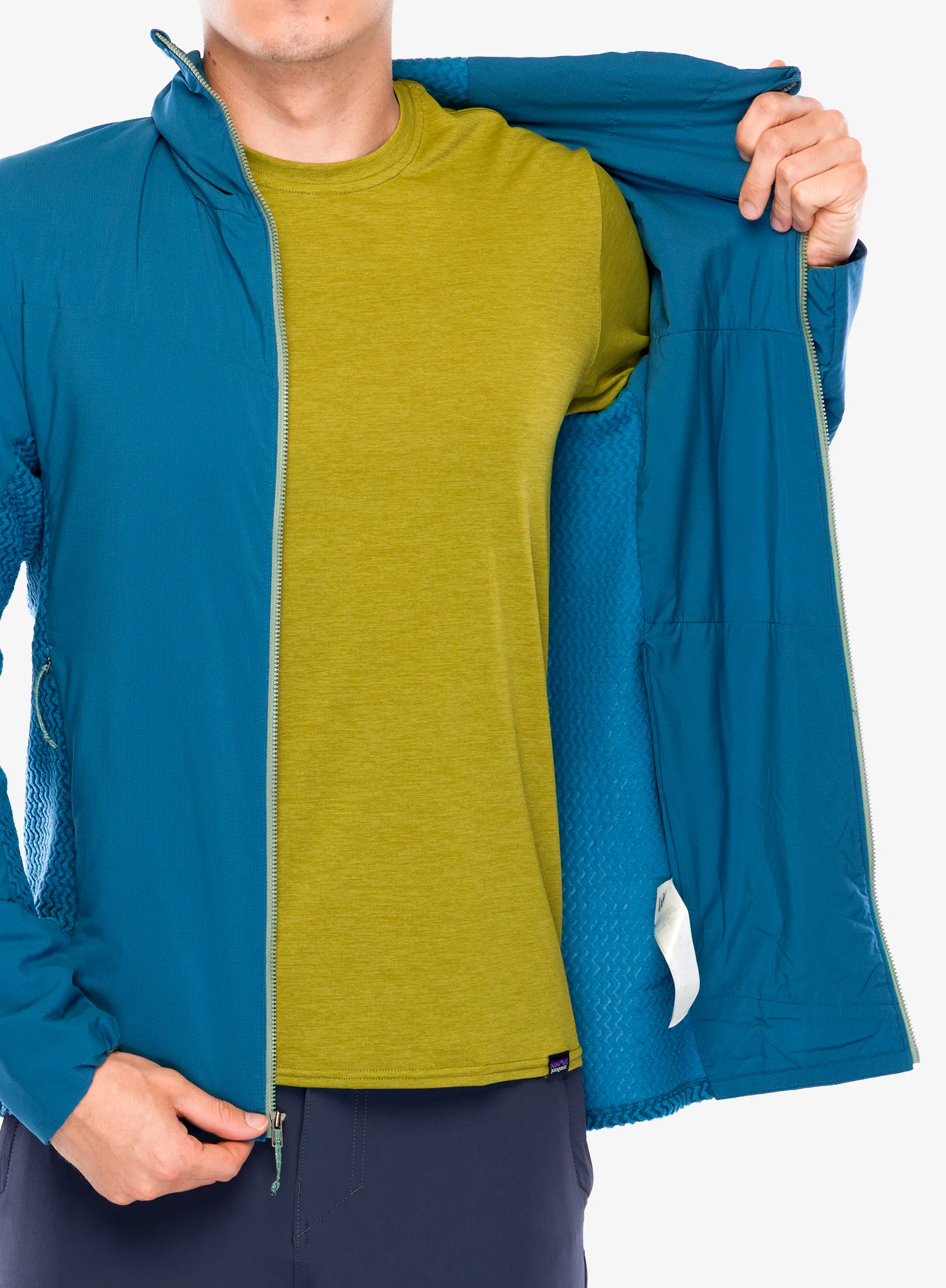 Hibridna jakna Patagonia Nano-Air Light Hybrid Hoody  - wavy blue