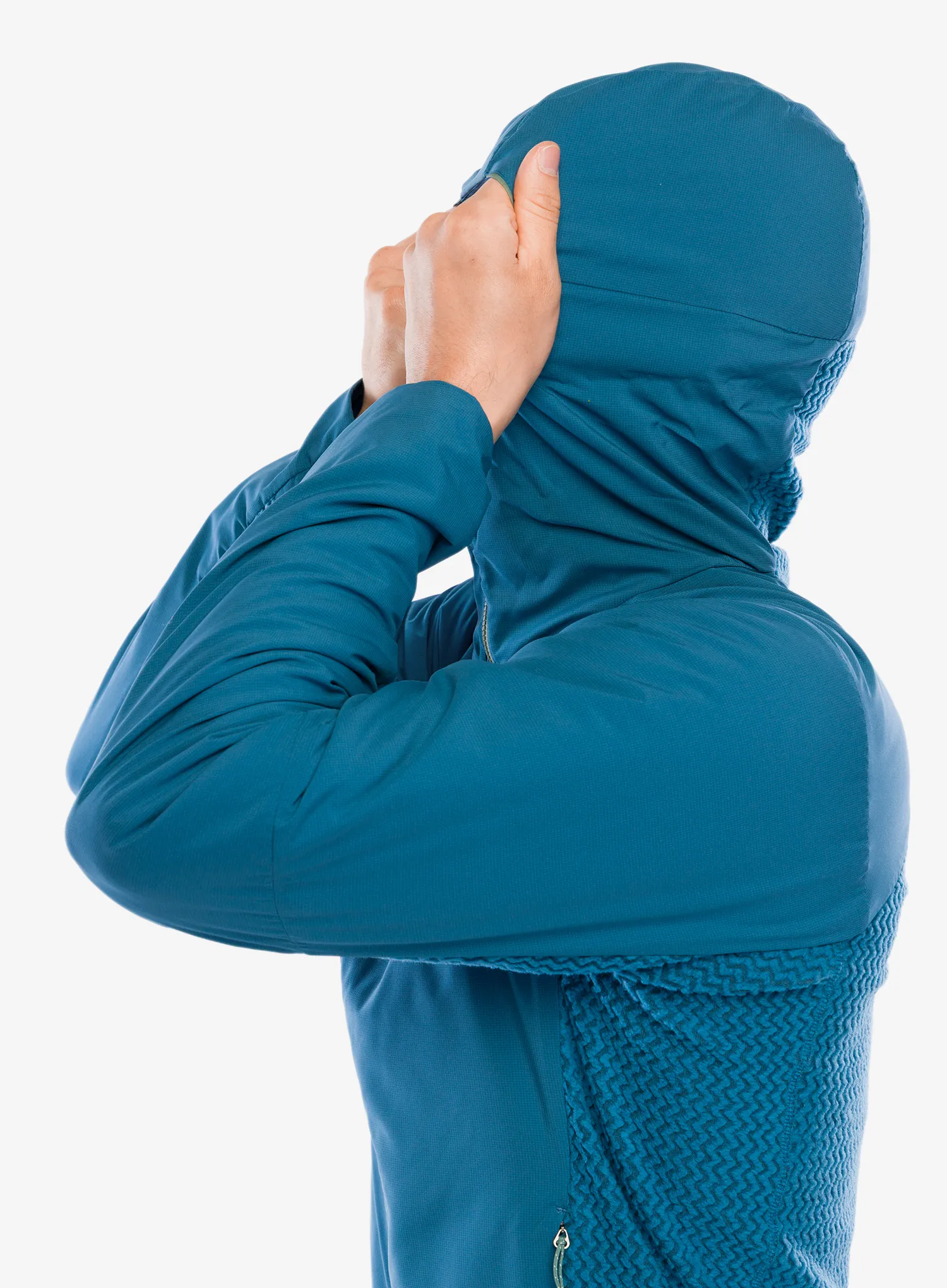 Hibridna jakna Patagonia Nano-Air Light Hybrid Hoody  - wavy blue