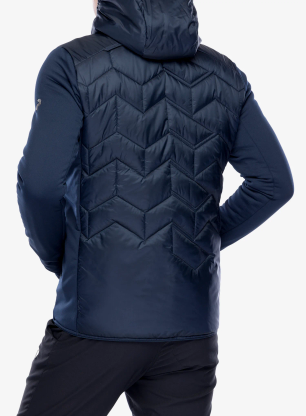 Hibridna jakna Peak Performance Elevate Liner Hybrid Hood - blue shadow