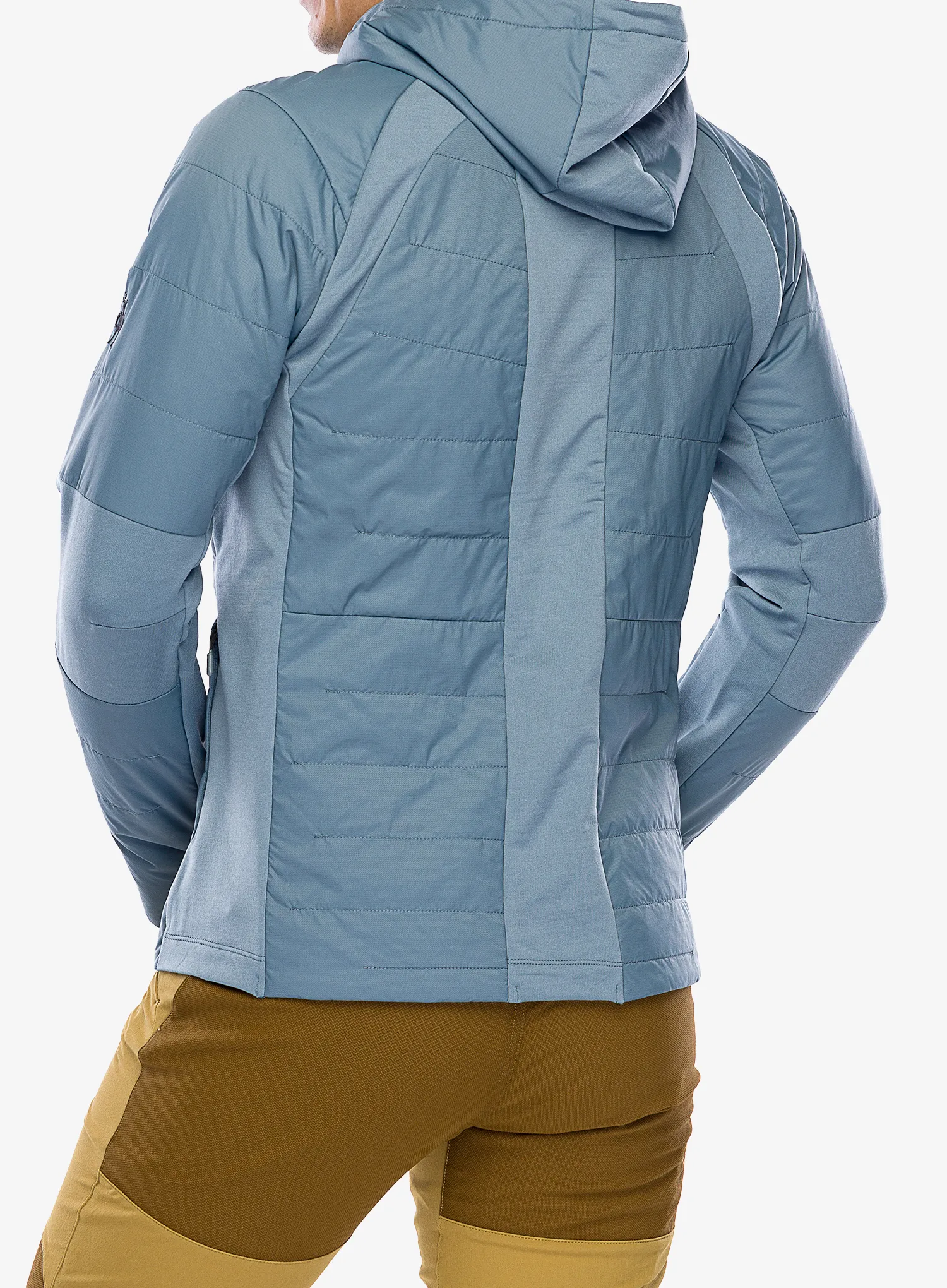 Hibridna jakna Smartwool Smartloft Hooded Jacket - pewter blue