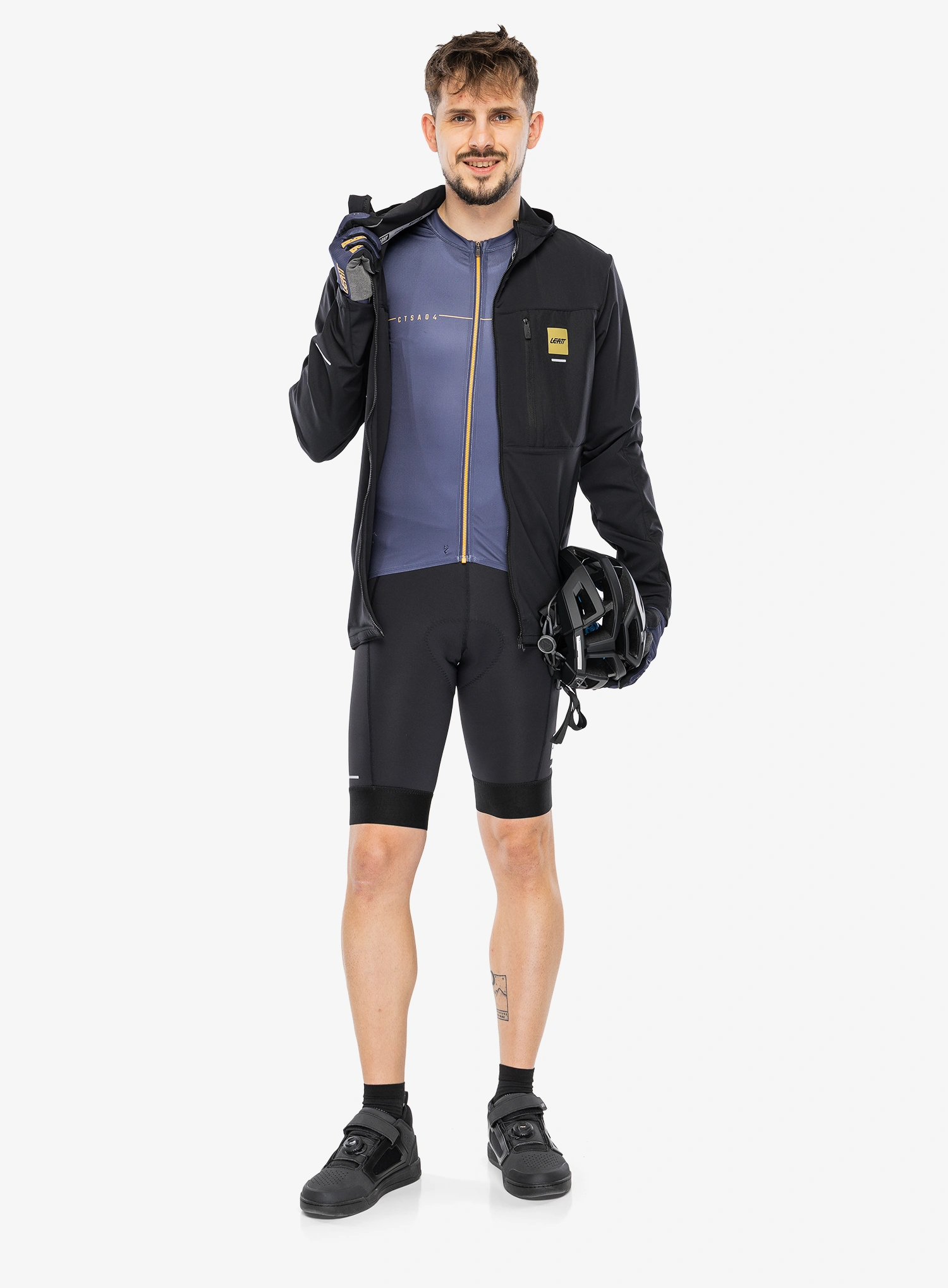 Kolesarska jakna Leatt MTB 1.0 WindBlock Jacket - black