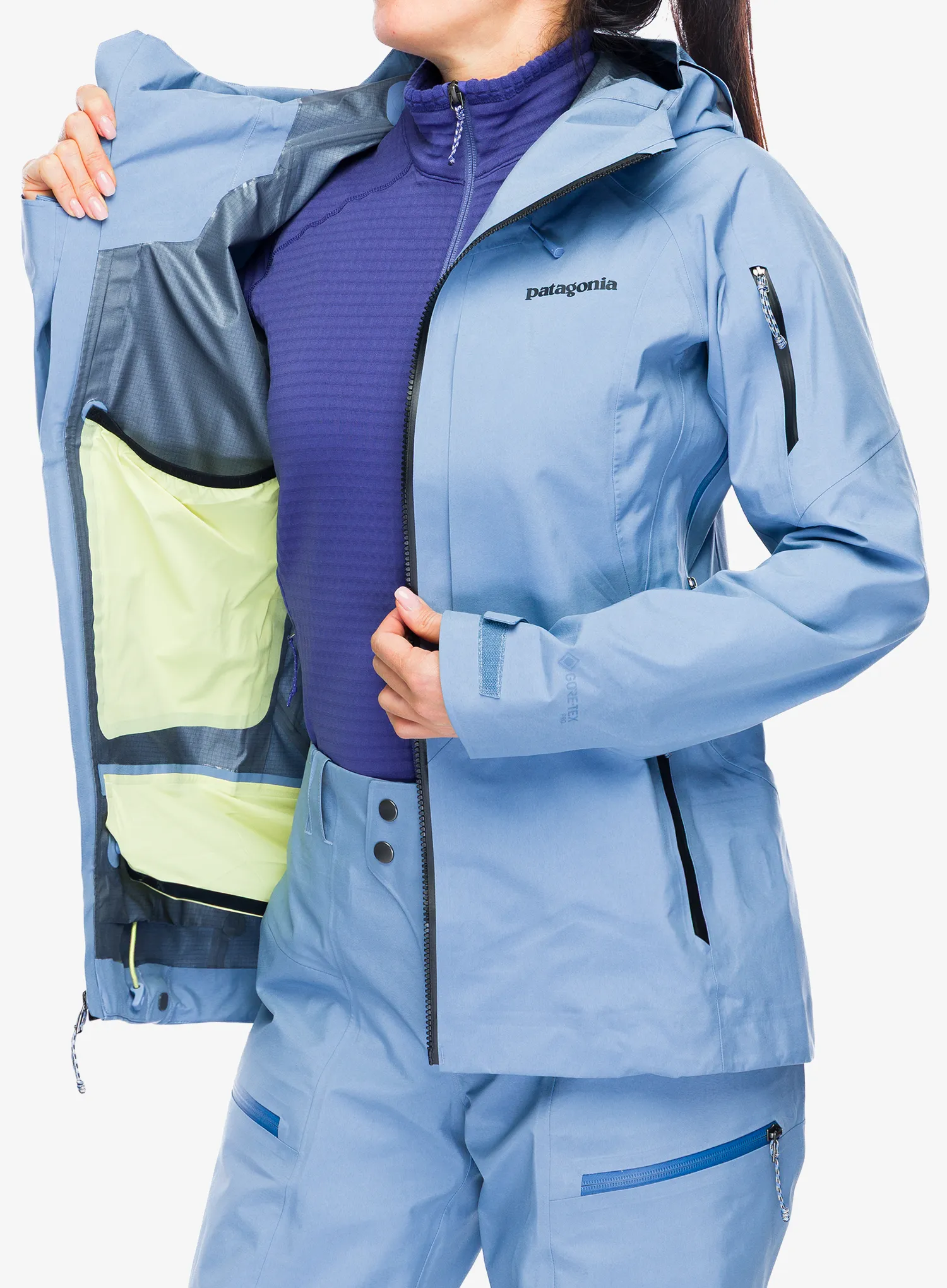 Ženska smučarska jakna Patagonia PowSlayer Jacket - barnacle blue