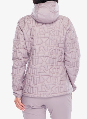 Ženska sintetična jakna adidas TERREX Xperior PrimaLoft Loose Fill Insulated Hooded Jkt - preloved fig