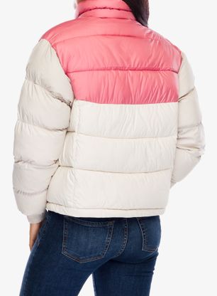 Ženska sintetična jakna Columbia Pike Lake II Cropped Jacket - chalk/pink agave/dark stone