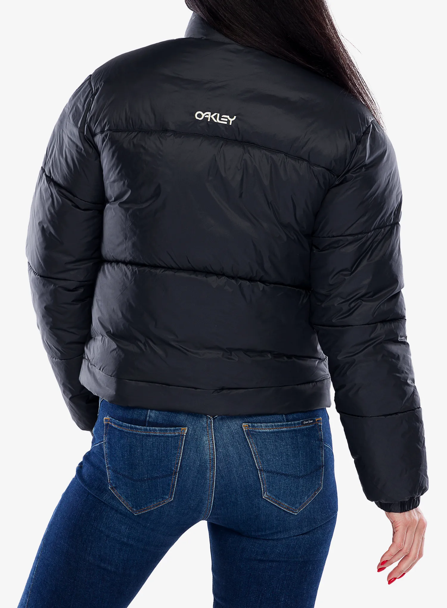 Ženska sintetična jakna Oakley TNP Puffy Jacket - blackout