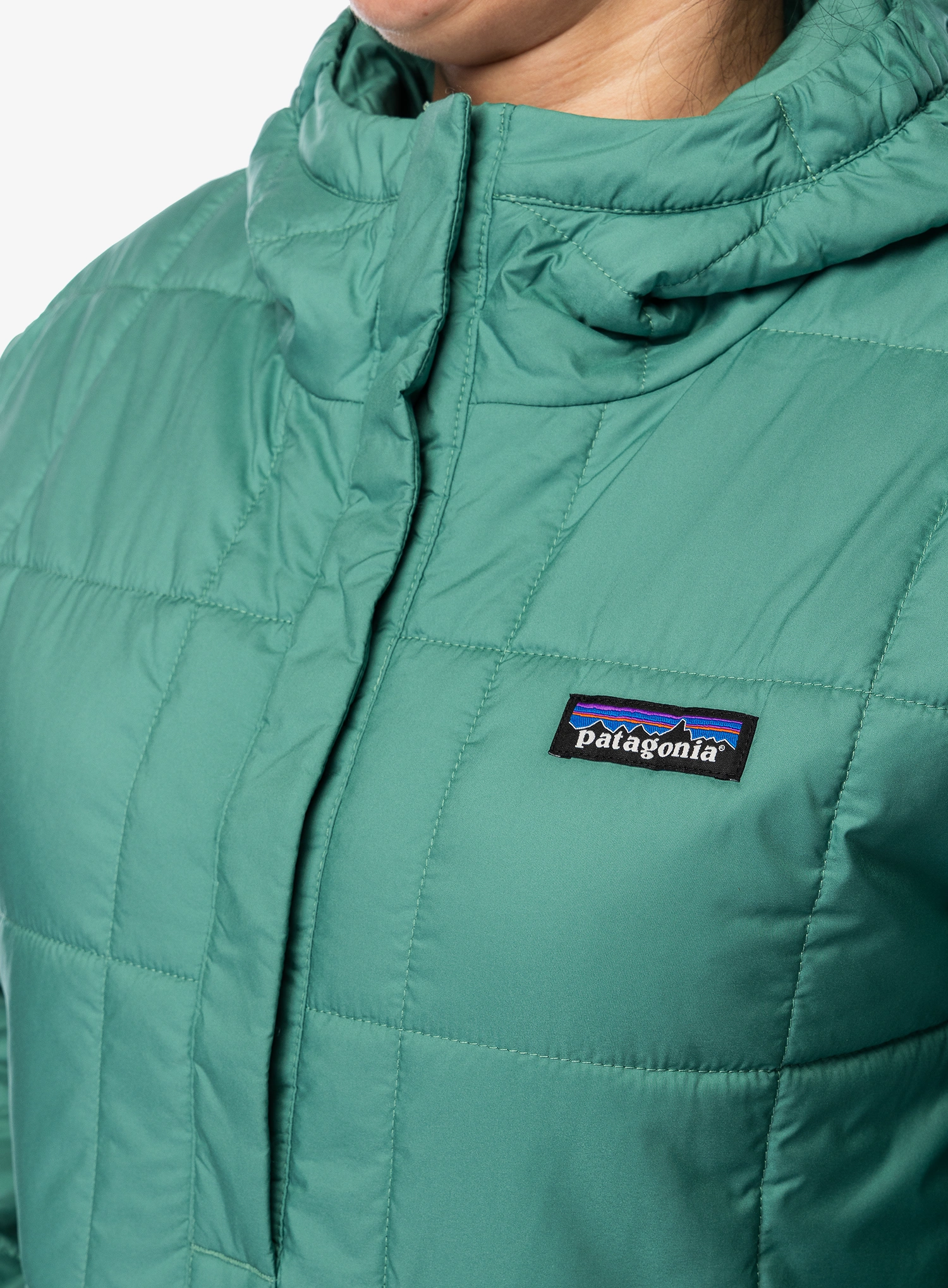 Ženska sintetična jakna Patagonia Light Gust Hooded P/O - heartleaf green