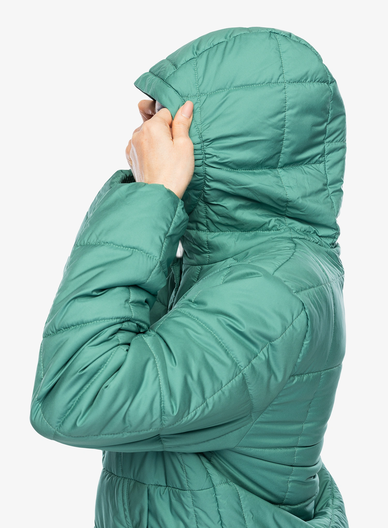 Ženska sintetična jakna Patagonia Light Gust Hooded P/O - heartleaf green