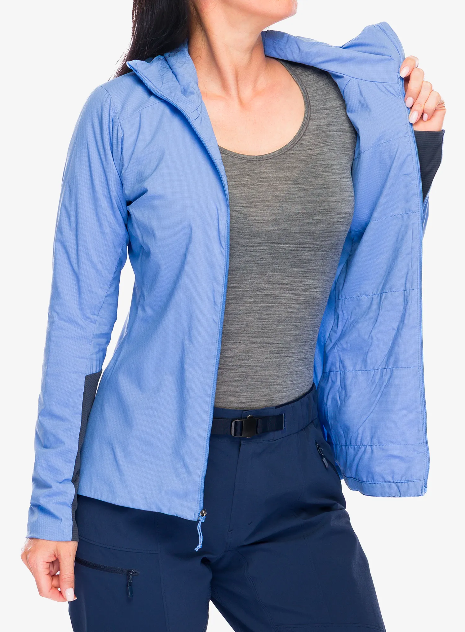 Ženska sintetična jakna Patagonia Nano-Air Ultralight Full-Zip Hoody - abundant blue