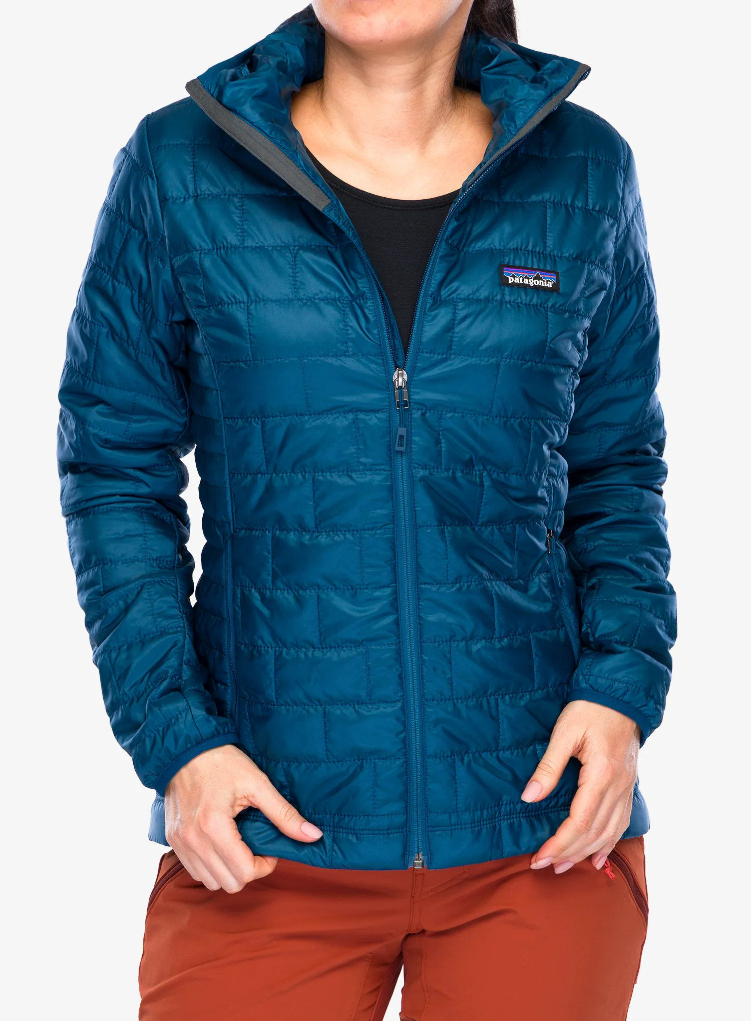 Ženska sintetična jakna Patagonia Nano Puff Hoody - lagom blue