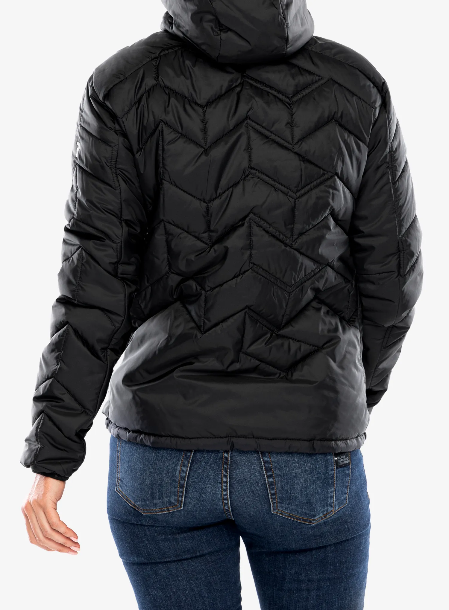 Ženska sintetična jakna Peak Performance Elevate Liner Hood - black