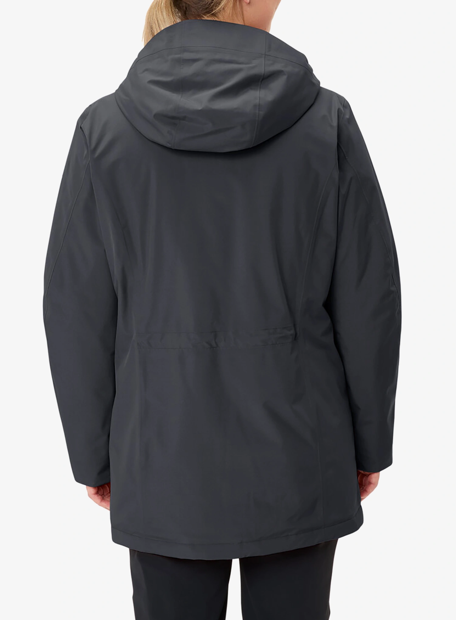 Ženski plašč Vaude Rosemoor Padded Parka - phantom black