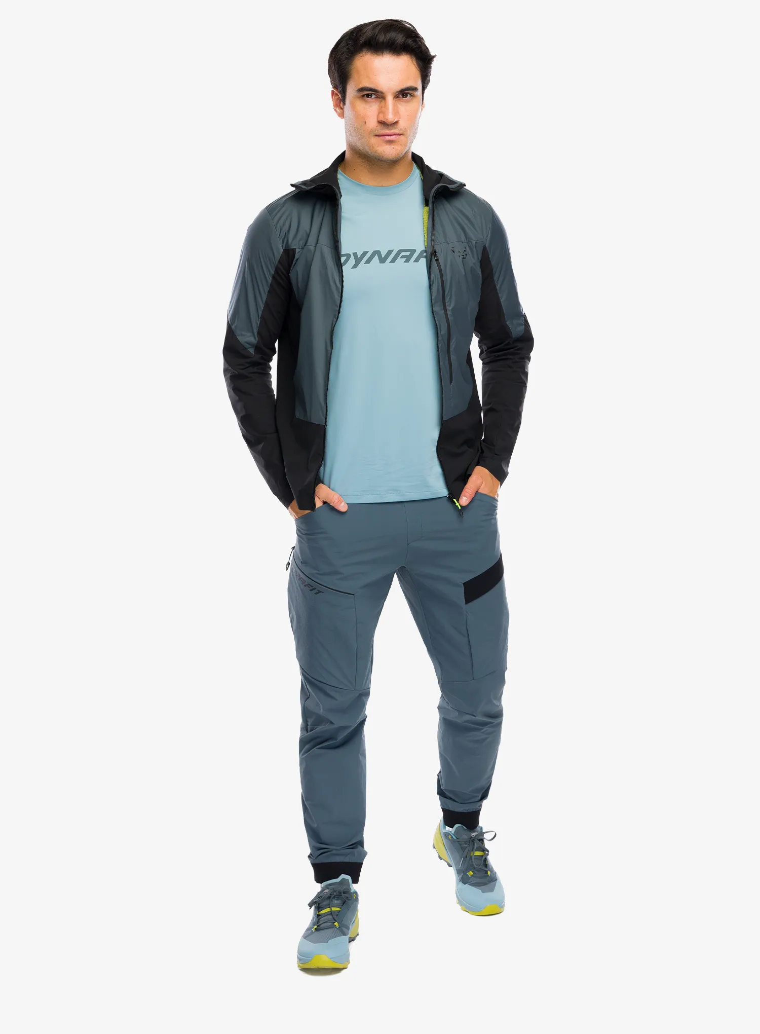 Sintetična jakna Dynafit Traverse Ins Hooded Jacket - cinder