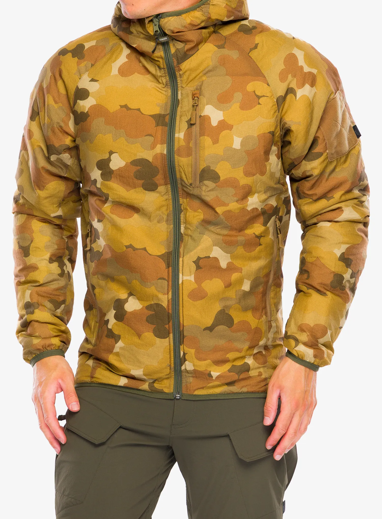 Sintetična jakna Helikon-Tex Wolfhound Hoodie - mitchell camo leaf/camo clouds