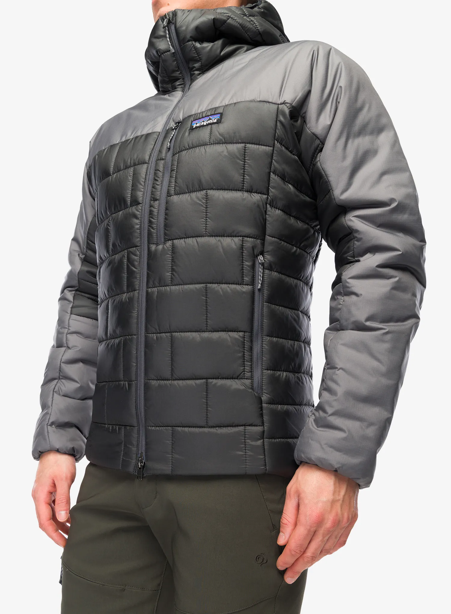 Sintetična jakna Patagonia Hi-Loft Nano Puff Hoody - forge grey