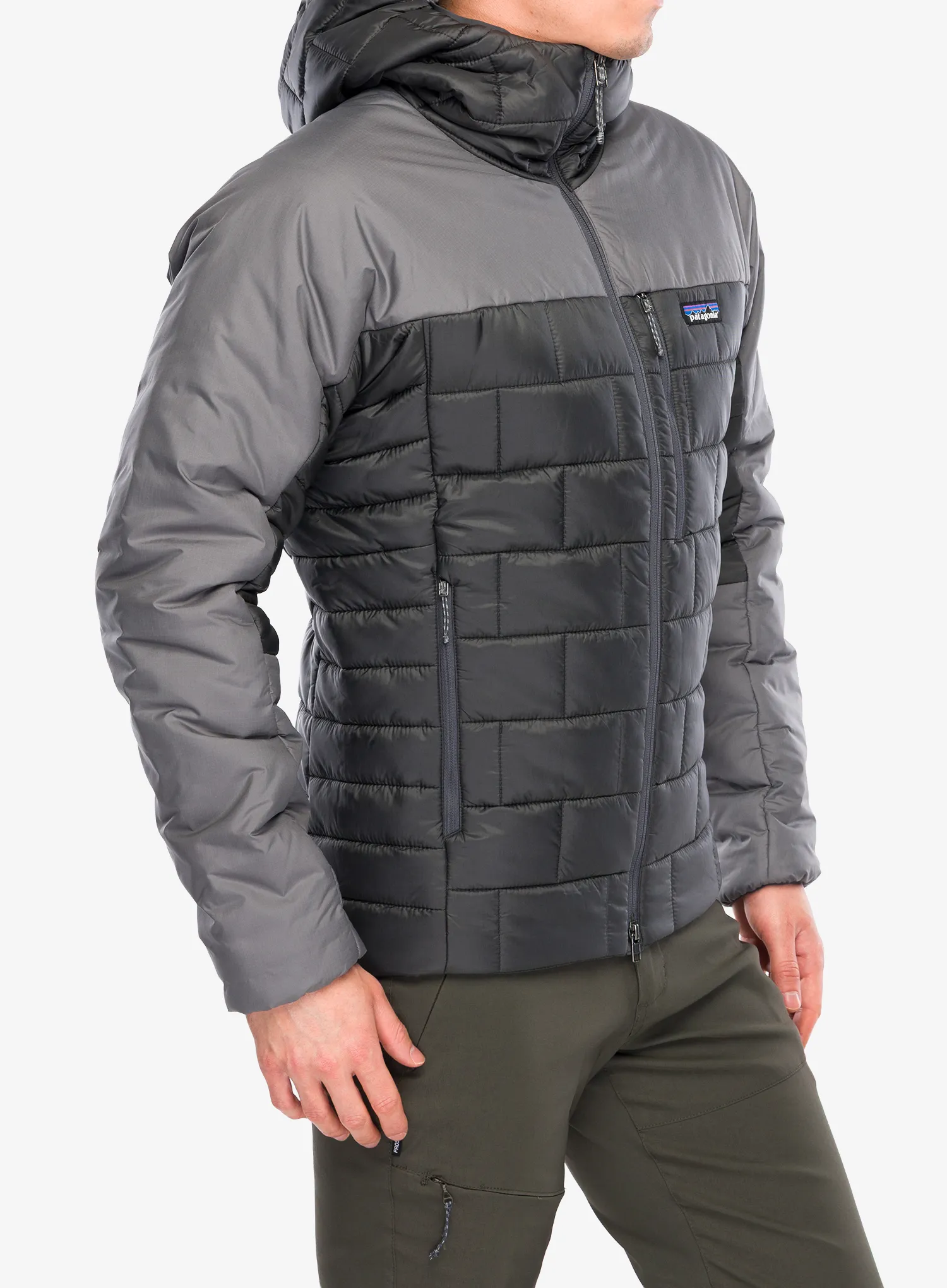 Sintetična jakna Patagonia Hi-Loft Nano Puff Hoody - forge grey