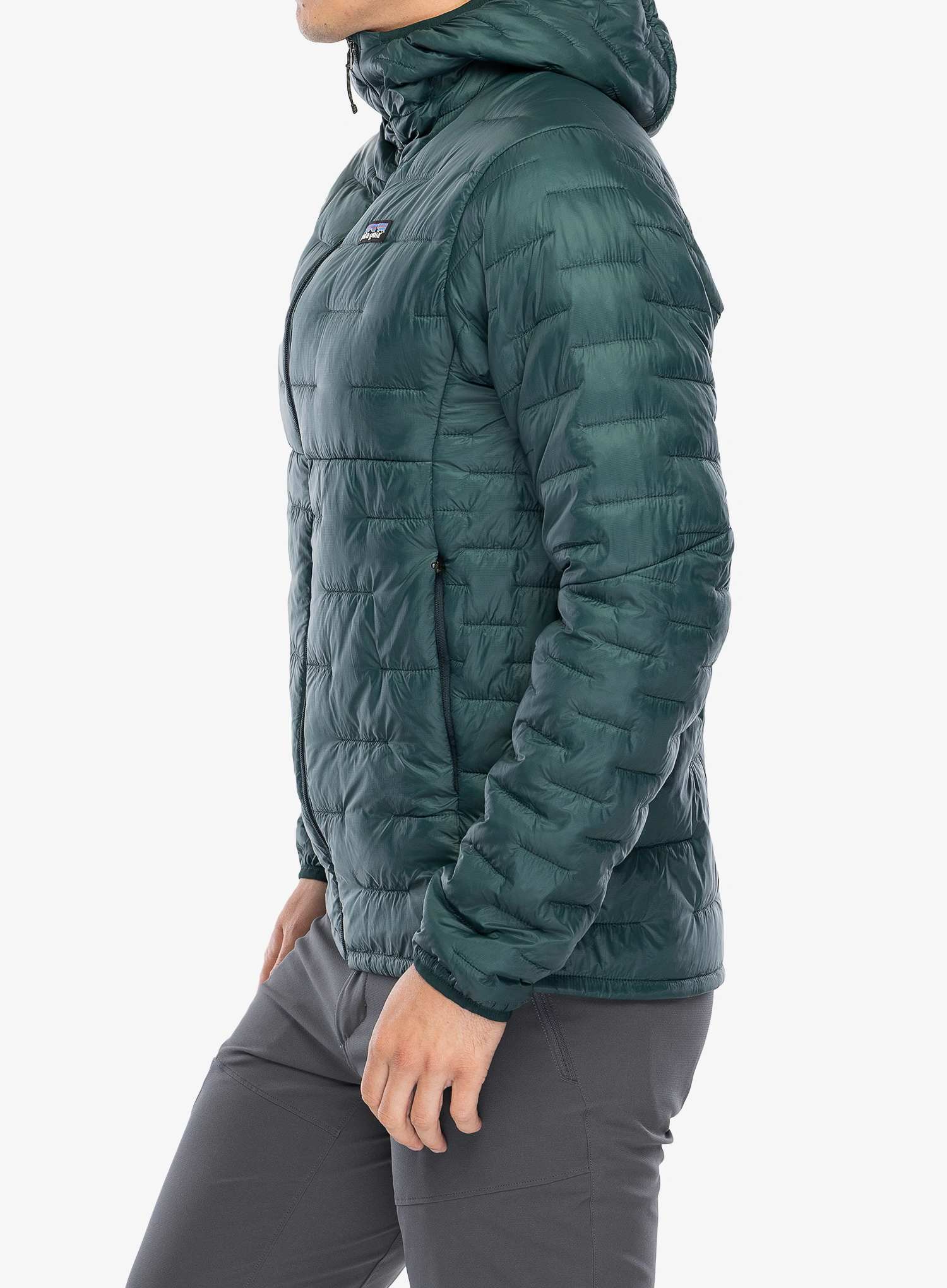 Sintetična jakna Patagonia Micro Puff Hoody - cascade green