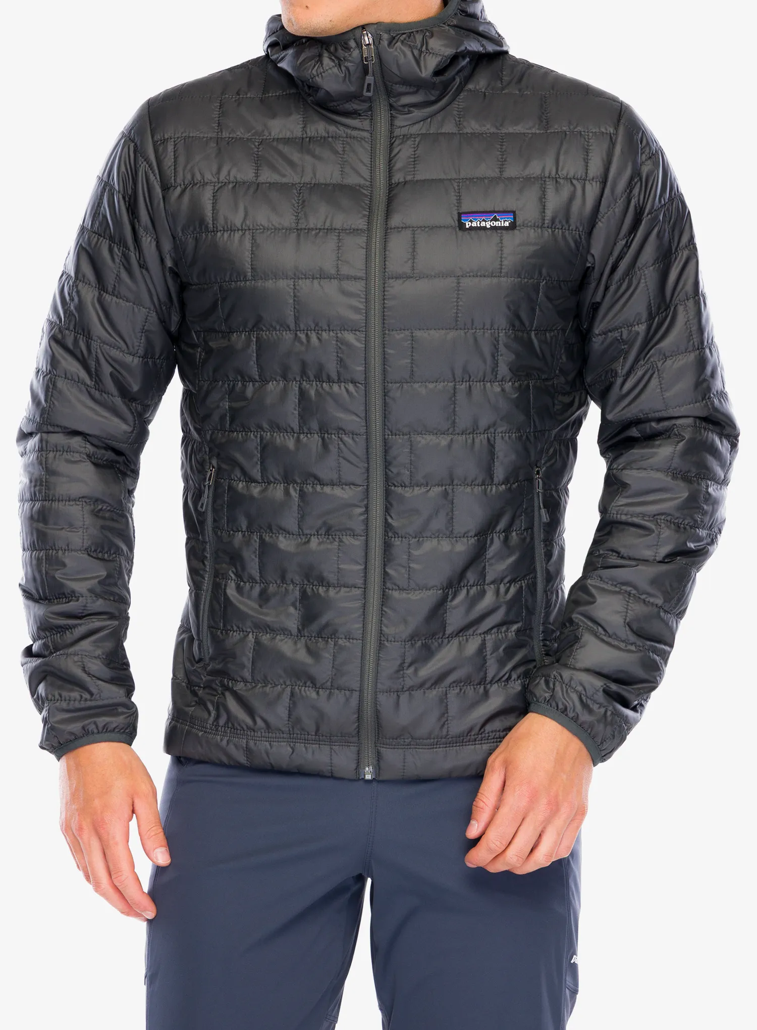 Sintetična jakna Patagonia Nano Puff Hood - forge grey