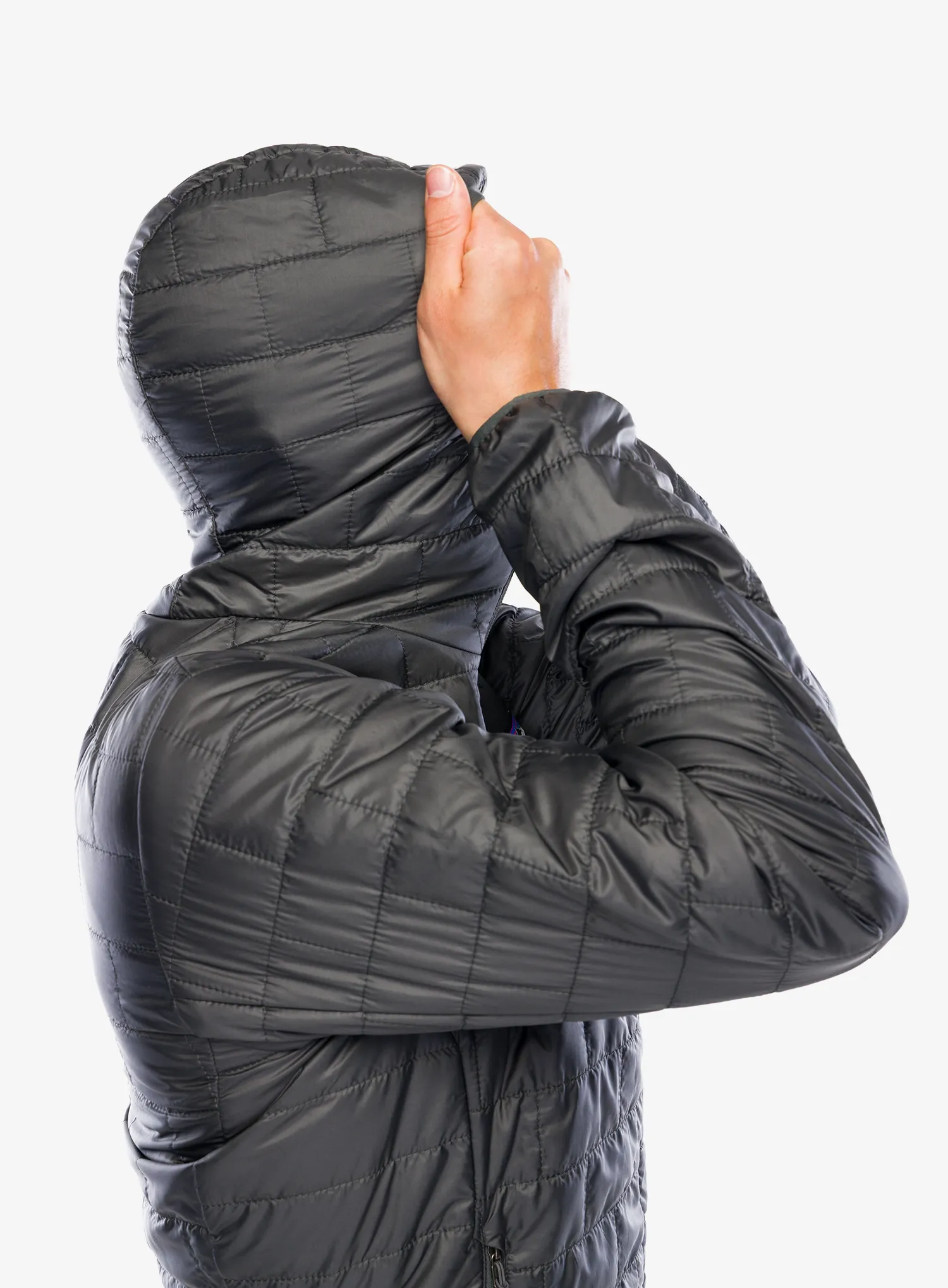 Sintetična jakna Patagonia Nano Puff Hood - forge grey