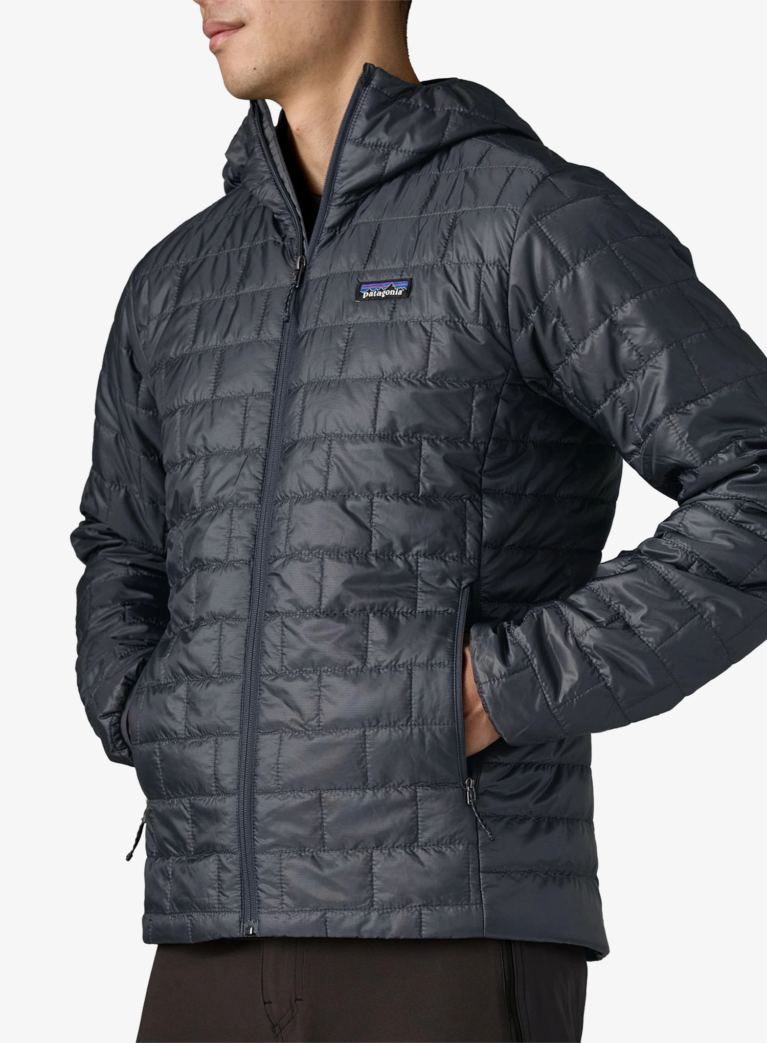 Sintetična jakna Patagonia Nano Puff Hoody - smolder blue