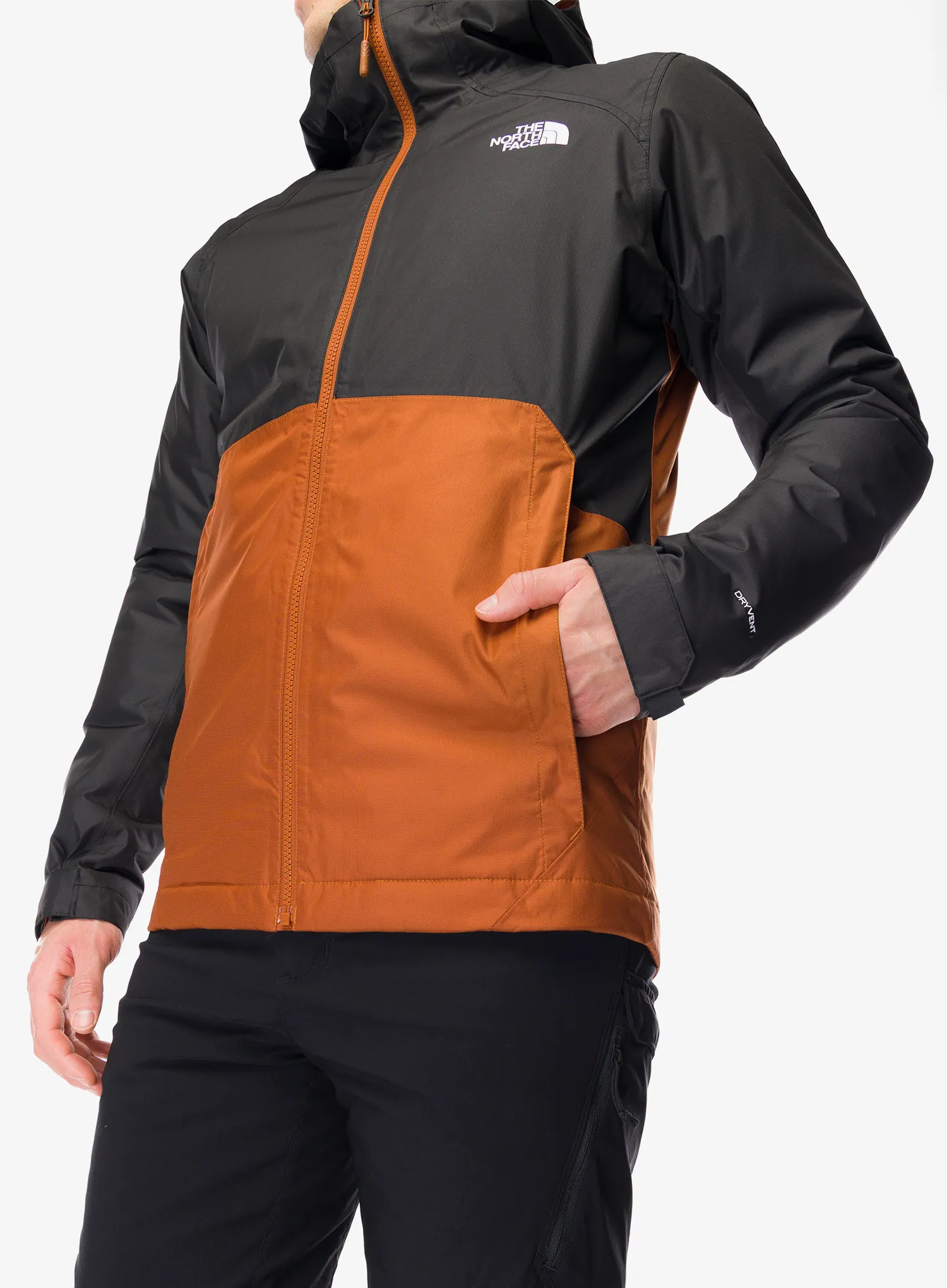 Sintetična jakna The North Face Millerton Insulated Jacket - burnt umber/tnf black