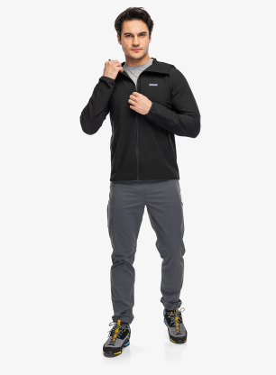 Jakna Patagonia R1 TechFace Hoody - black