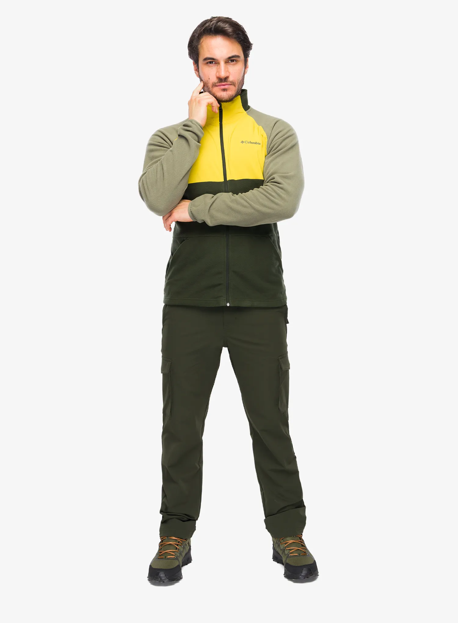 Flis Columbia Vital Valley LW Fleece - stone green/greenscape/a.moss