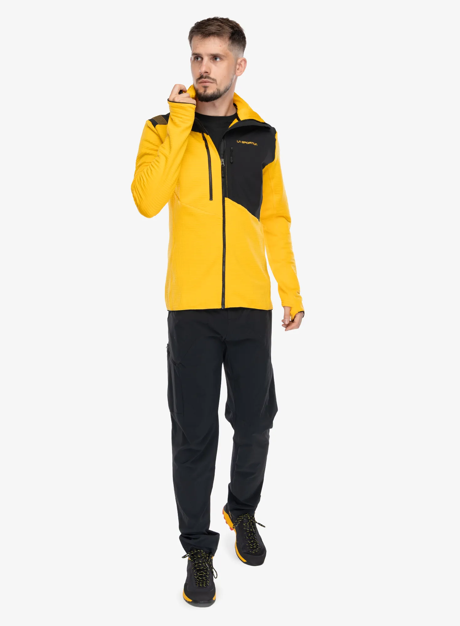 Flis La Sportiva Lucendro Thermal Hoody - yellow/black