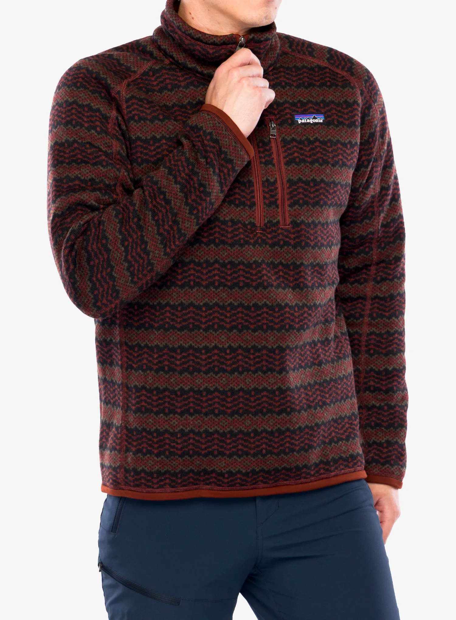 Flis Patagonia Better Sweater 1/4 Zip - woven together/dried vanilla