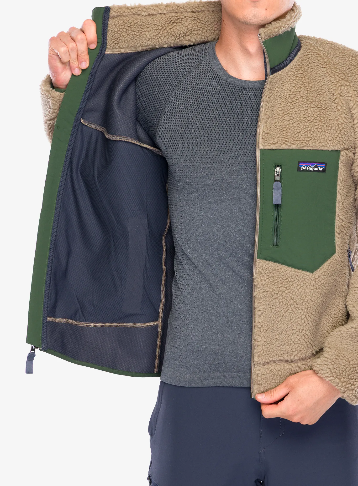 Flis Patagonia Classic Retro-X Jacket - seabird grey