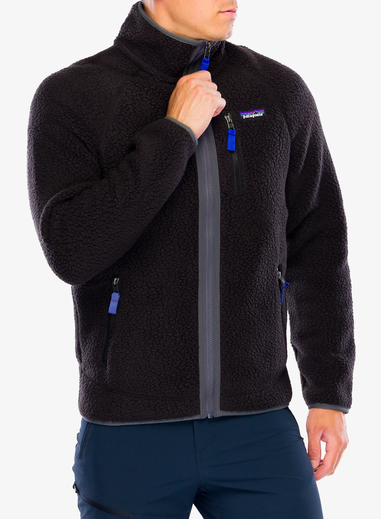 Flis Patagonia Retro Pile Jacket - black/forge grey