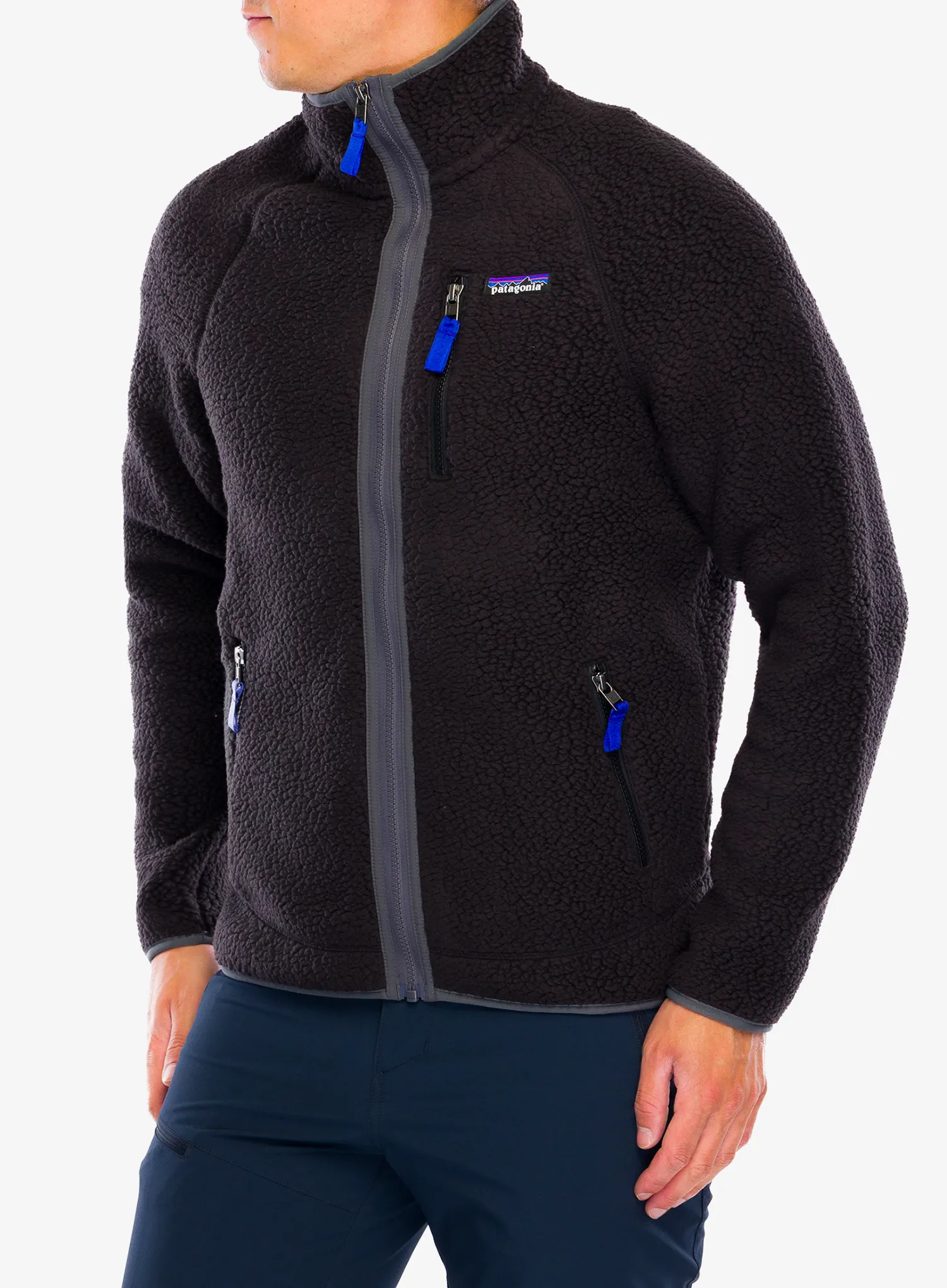 Flis Patagonia Retro Pile Jacket - black/forge grey
