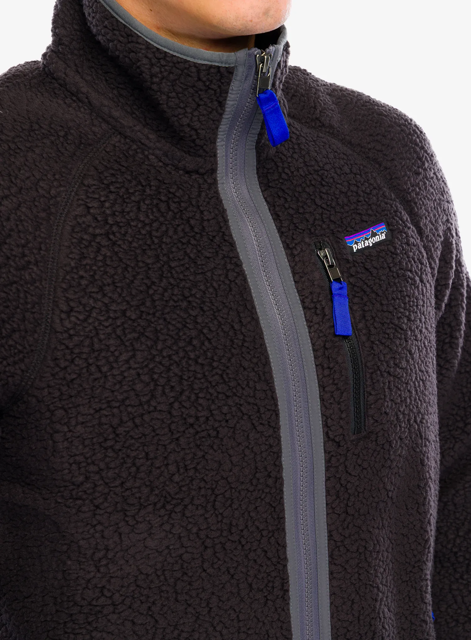 Flis Patagonia Retro Pile Jacket - black/forge grey