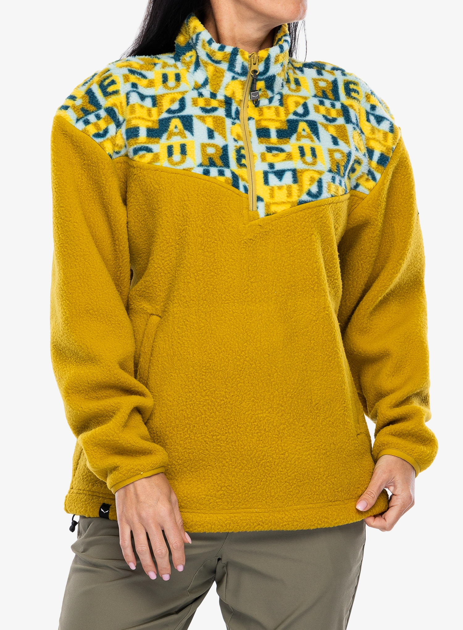 Flis Salewa Eagle Anniversary HZ Jacket - olive oil