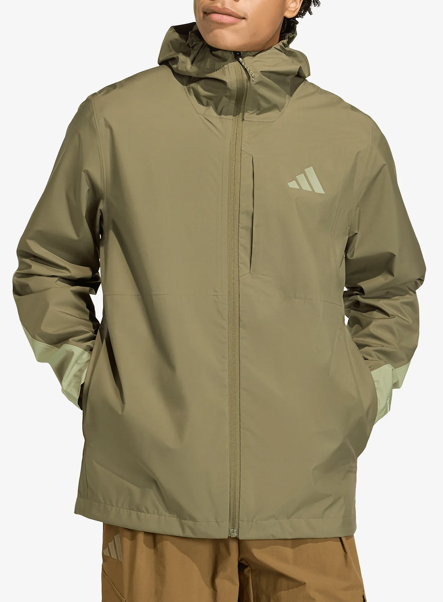 qweadidasTERREXMulti25lClimaproofRainJacketolivestratatentgreen4068821113985a.webp