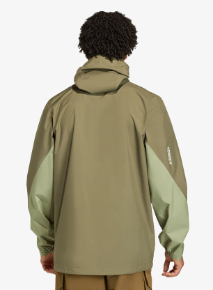 Nepremočljiva jakna adidas TERREX Multi 2.5l Climaproof Rain Jacket - olive strata/tent green