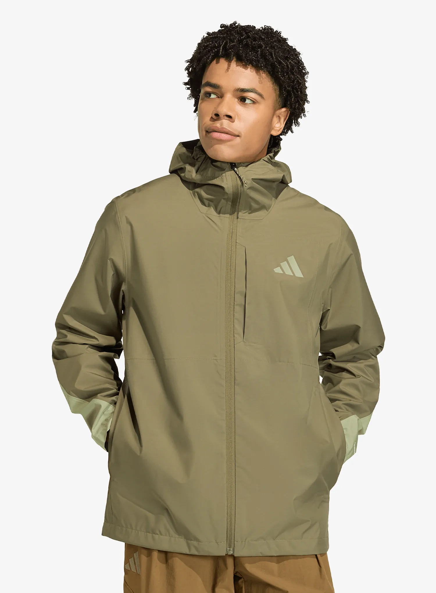 qweadidasTERREXMulti25lClimaproofRainJacketolivestratatentgreen4068821113985c.webp