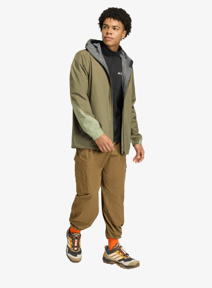 Nepremočljiva jakna adidas TERREX Multi 2.5l Climaproof Rain Jacket - olive strata/tent green