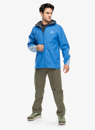 Nepremočljiva jakna adidas TERREX Multi 2.5l Climaproof Rain Jacket - ray blue/glow blue