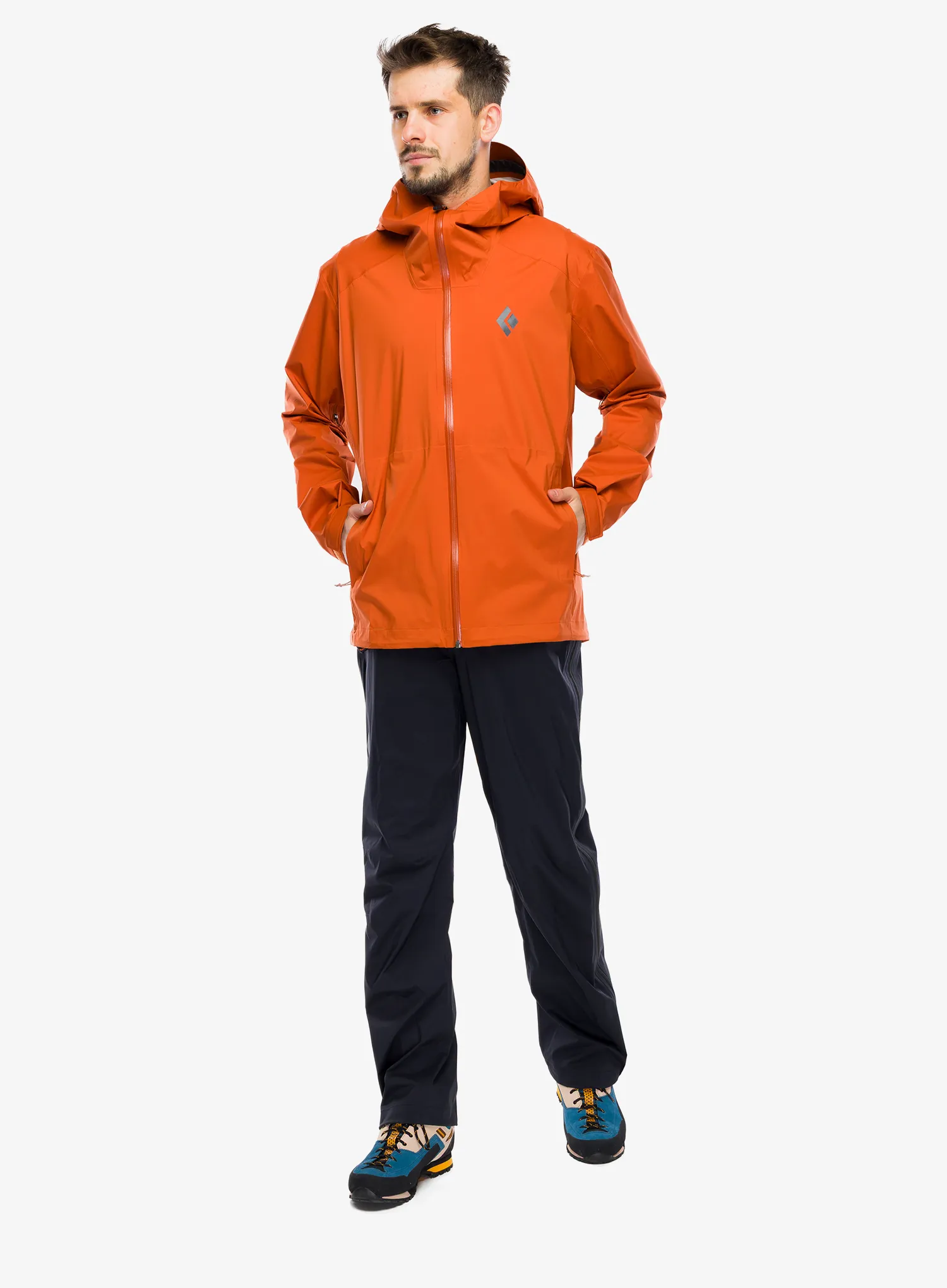 Nepremočljiva jakna Black Diamond Fineline Stretch Shell - saffron