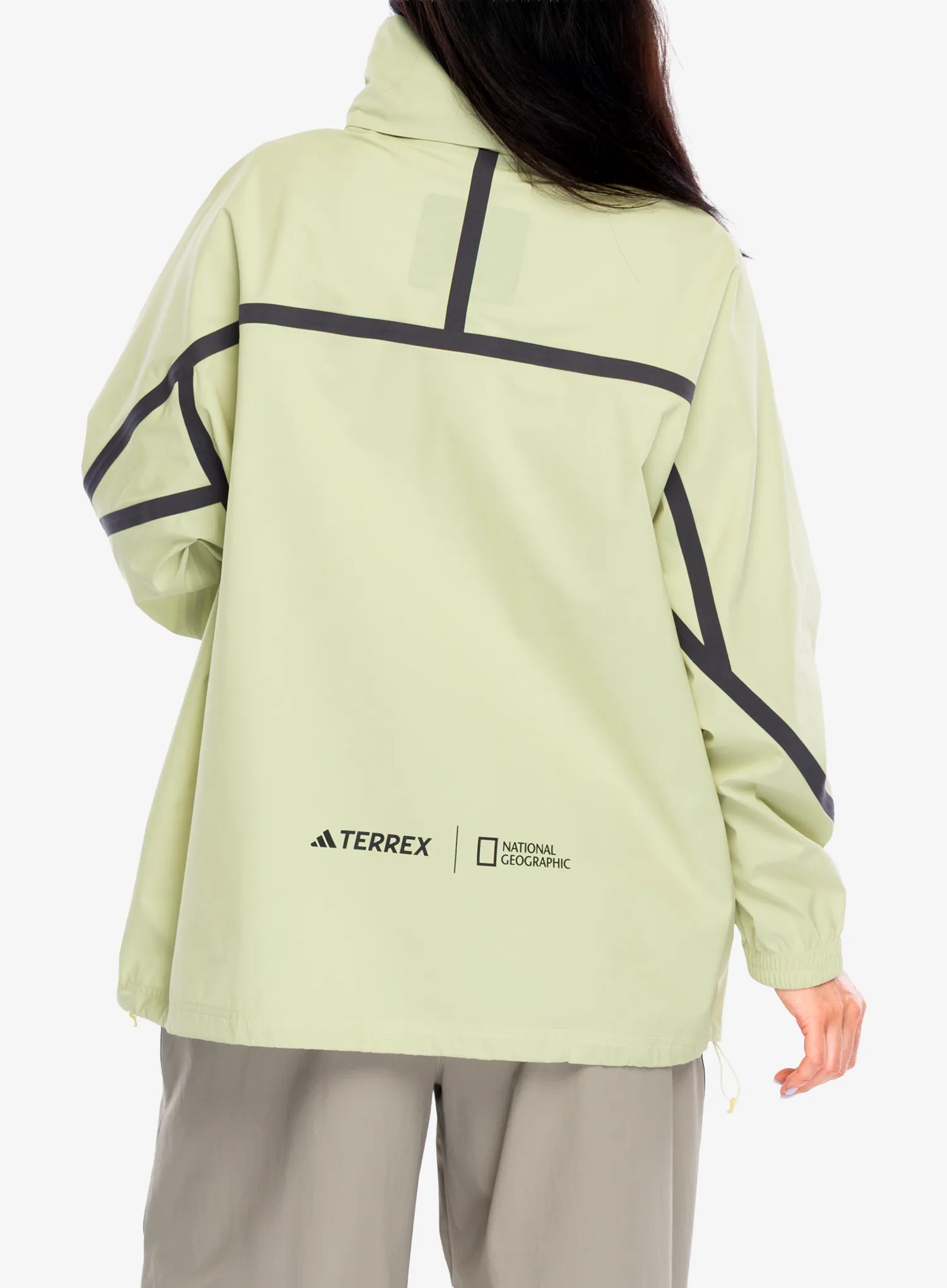 Ženska nepremočljiva jakna adidas TERREX National Geographic RAIN.RDY Jacket - powyel/powyel