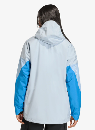 Ženska nepremočljiva jakna adidas TERREX Xploric 2.5L Climaproof Anorak - crystal sky/glow blue/ray blue