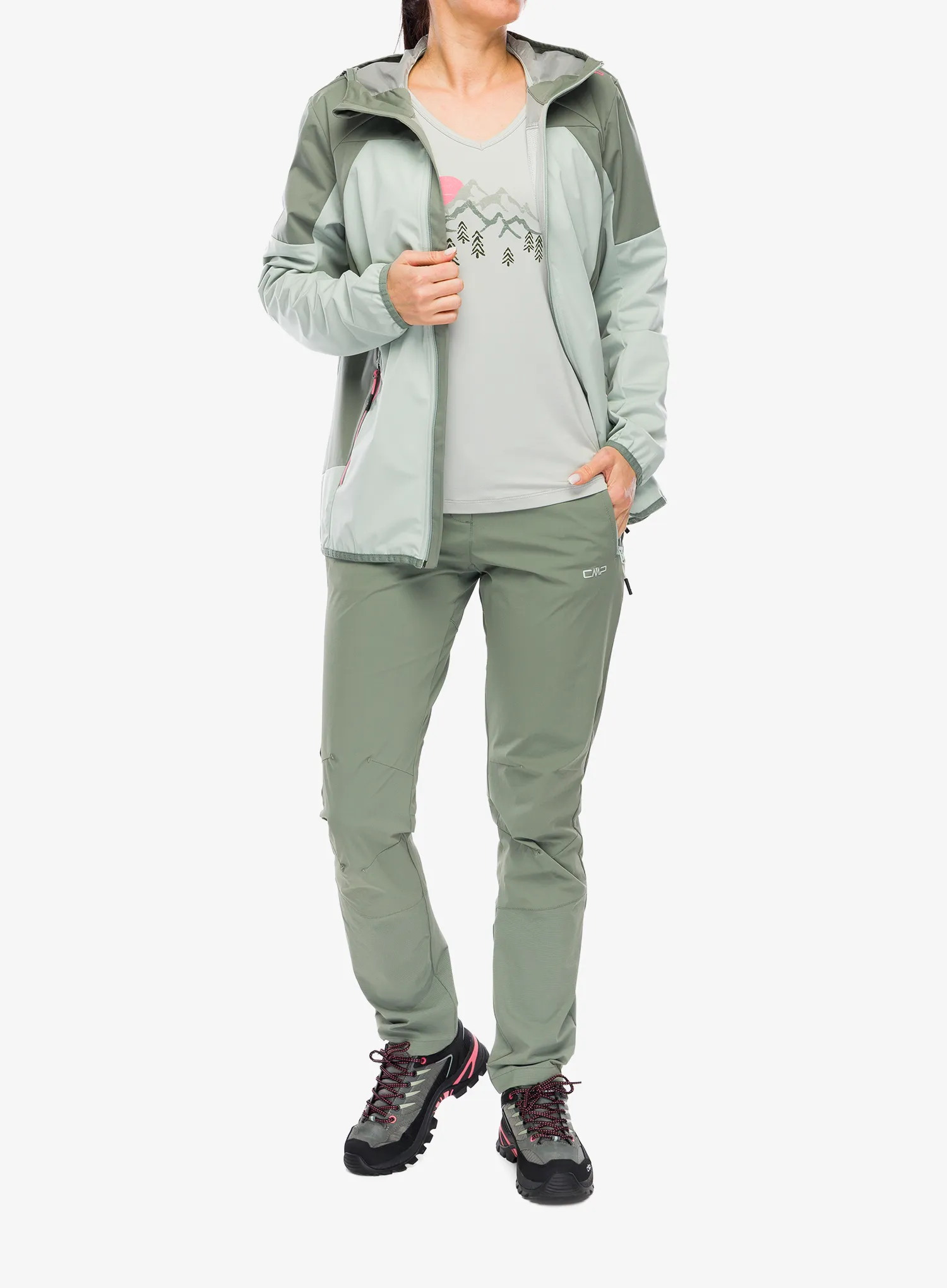 Ženska nepremočljiva jakna CMP Vorina Jacket - pistacchio