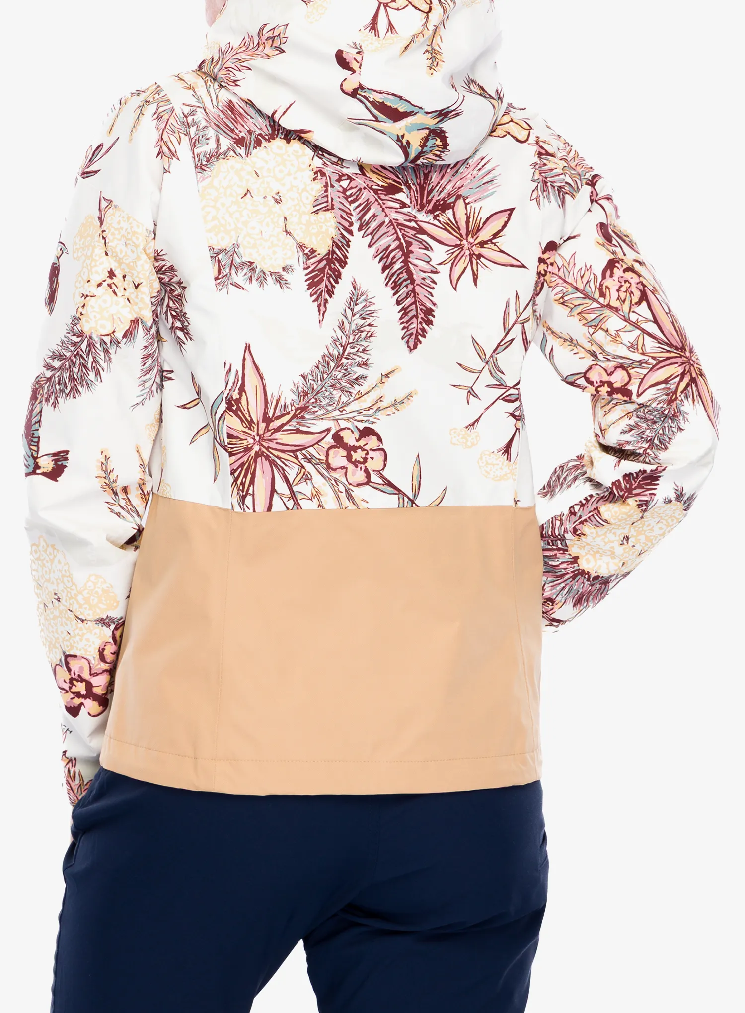 Ženska nepremočljiva jakna Columbia Hikebound Printed Jacket - sea salt outbacked/canoe