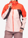 Ženska nepremočljiva jakna Columbia Inner Limits IV Jacket - pink sand/poppy red/moonvista